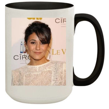 Emmanuelle Chriqui 15oz Colored Inner & Handle Mug