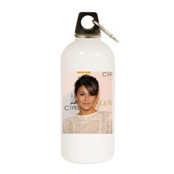 Emmanuelle Chriqui White Water Bottle With Carabiner