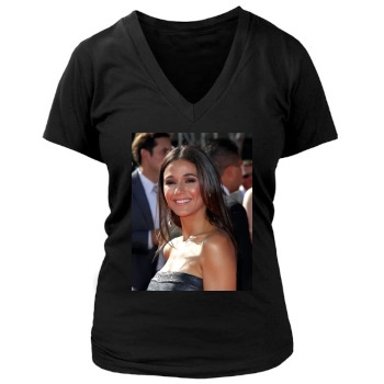 Emmanuelle Chriqui Women's Deep V-Neck TShirt