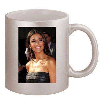 Emmanuelle Chriqui 11oz Metallic Silver Mug