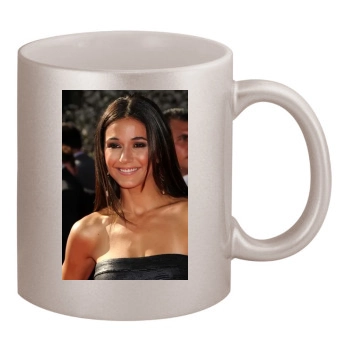 Emmanuelle Chriqui 11oz Metallic Silver Mug