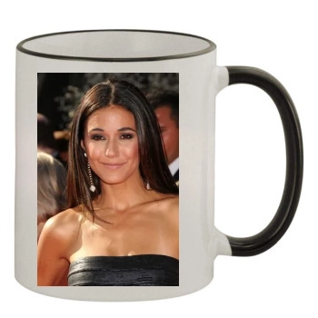 Emmanuelle Chriqui 11oz Colored Rim & Handle Mug