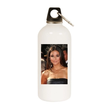 Emmanuelle Chriqui White Water Bottle With Carabiner