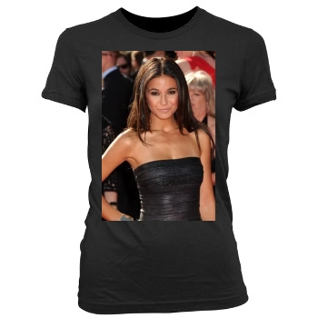 Emmanuelle Chriqui Women's Junior Cut Crewneck T-Shirt