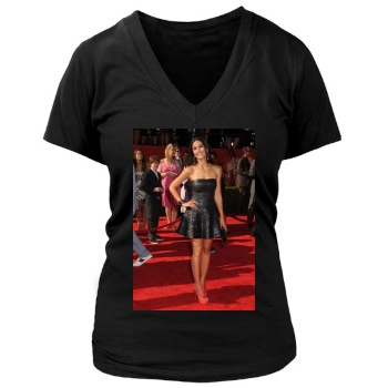 Emmanuelle Chriqui Women's Deep V-Neck TShirt