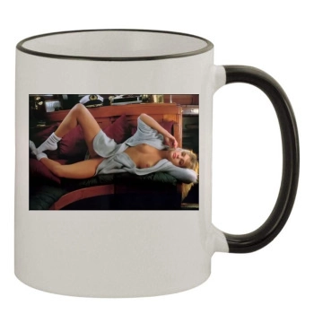 Erika Eleniak 11oz Colored Rim & Handle Mug