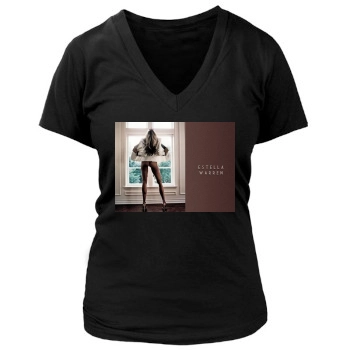 Estella Warren Women's Deep V-Neck TShirt