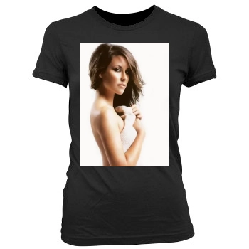 Evangeline Lilly Women's Junior Cut Crewneck T-Shirt