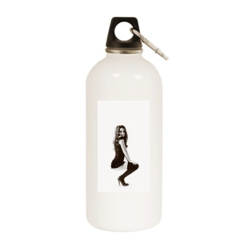 Evangeline Lilly White Water Bottle With Carabiner