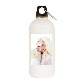 Evanna Lynch White Water Bottle With Carabiner