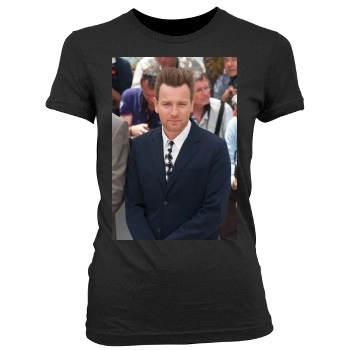 Ewan McGregor Women's Junior Cut Crewneck T-Shirt