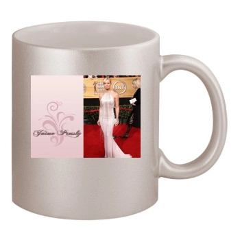 Jaime Pressly 11oz Metallic Silver Mug