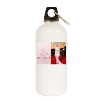 Jaime Pressly White Water Bottle With Carabiner