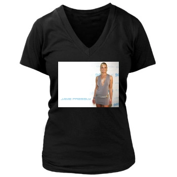 Jaime Pressly Women's Deep V-Neck TShirt