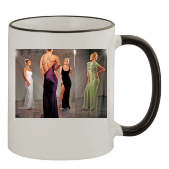 Jaime Pressly 11oz Colored Rim & Handle Mug