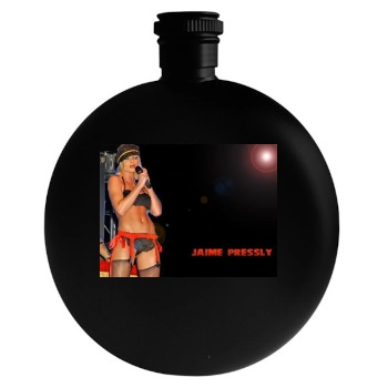 Jaime Pressly Round Flask