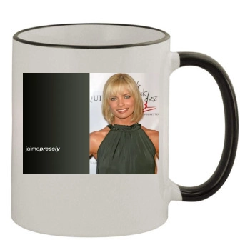 Jaime Pressly 11oz Colored Rim & Handle Mug