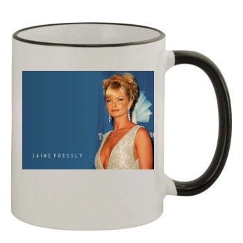 Jaime Pressly 11oz Colored Rim & Handle Mug