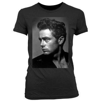 James Dean Women's Junior Cut Crewneck T-Shirt