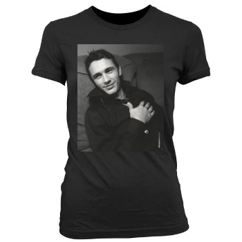 James Franco Women's Junior Cut Crewneck T-Shirt