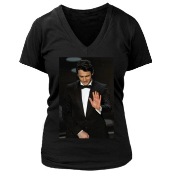 James Franco Women's Deep V-Neck TShirt