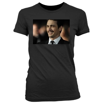 James Franco Women's Junior Cut Crewneck T-Shirt