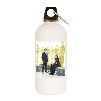 James Franco White Water Bottle With Carabiner