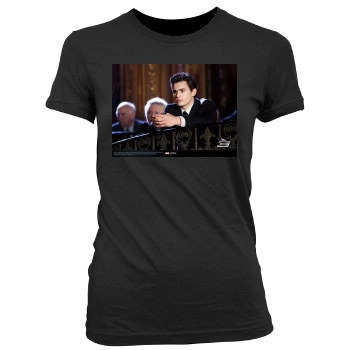 James Franco Women's Junior Cut Crewneck T-Shirt