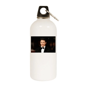 James Franco White Water Bottle With Carabiner