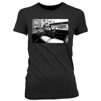 James Franco Women's Junior Cut Crewneck T-Shirt