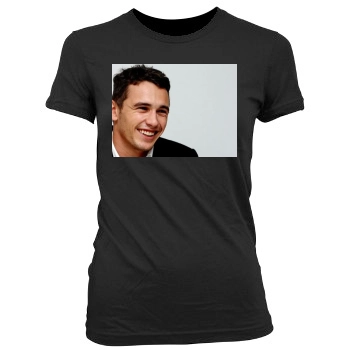 James Franco Women's Junior Cut Crewneck T-Shirt