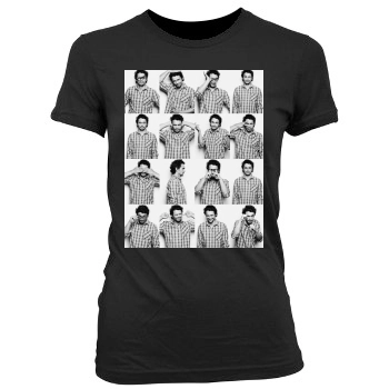 James Franco Women's Junior Cut Crewneck T-Shirt