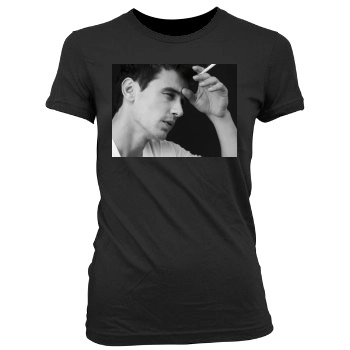 James Franco Women's Junior Cut Crewneck T-Shirt