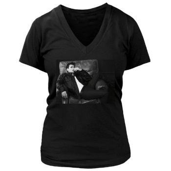 James Franco Women's Deep V-Neck TShirt