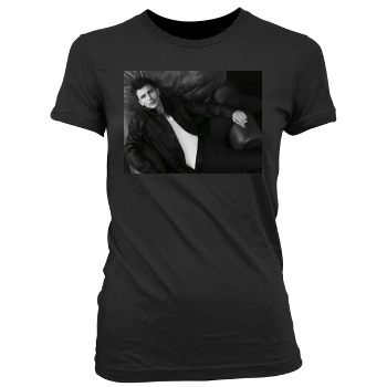 James Franco Women's Junior Cut Crewneck T-Shirt