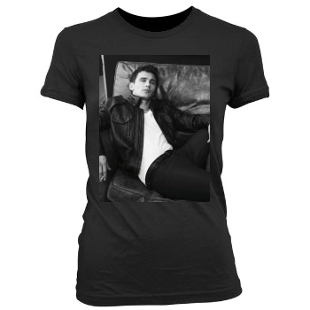 James Franco Women's Junior Cut Crewneck T-Shirt