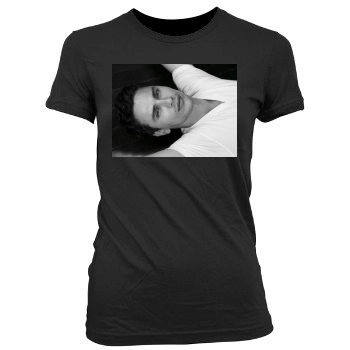 James Franco Women's Junior Cut Crewneck T-Shirt