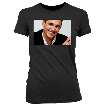 James Franco Women's Junior Cut Crewneck T-Shirt