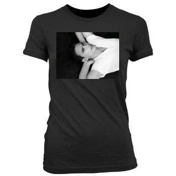 James Franco Women's Junior Cut Crewneck T-Shirt