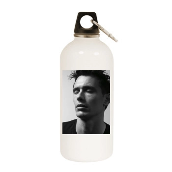 James Franco White Water Bottle With Carabiner