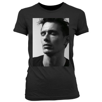 James Franco Women's Junior Cut Crewneck T-Shirt