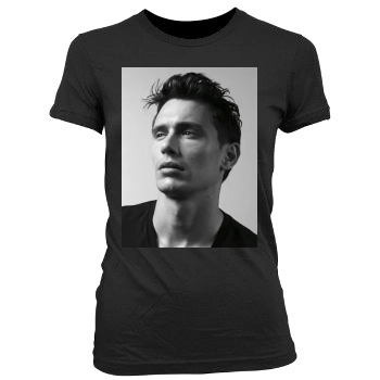 James Franco Women's Junior Cut Crewneck T-Shirt