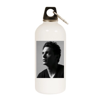 James Franco White Water Bottle With Carabiner