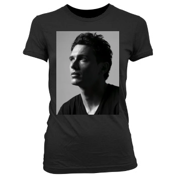 James Franco Women's Junior Cut Crewneck T-Shirt