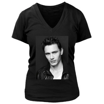 James Franco Women's Deep V-Neck TShirt