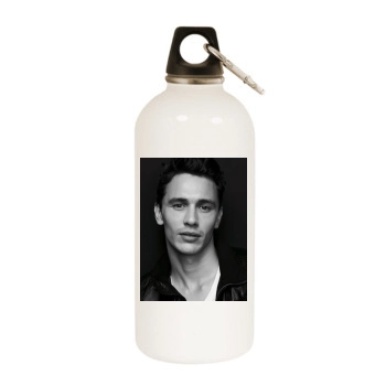 James Franco White Water Bottle With Carabiner