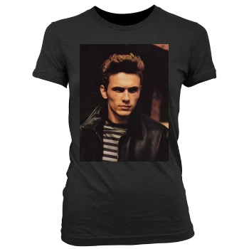 James Franco Women's Junior Cut Crewneck T-Shirt