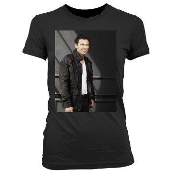 James Franco Women's Junior Cut Crewneck T-Shirt