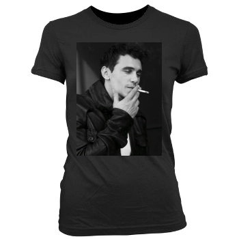 James Franco Women's Junior Cut Crewneck T-Shirt