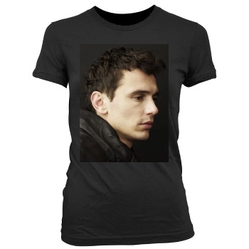 James Franco Women's Junior Cut Crewneck T-Shirt